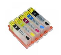 GSwReJ 5 Color Refillable Ink Cartridge Compatible With 178 178XL For Photosmart 5510 5515 6510 7510 And TB110a Printer Featuring Permanent Chip