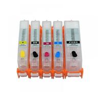 GSwReJ 5 Color Refillable Ink Cartridge Set With Chip Compatible With TR7520 TR8520 TS6120 Printers