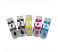 GSwReJ 5 Color Refillable Ink Cartridges With Chip Compatible For PX-S5010 Printer