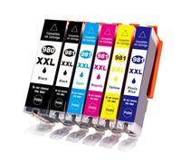 GSwReJ 5 Pack Compatible Ink Cartridges For 980xxl 981xxl For TS6290 TS8190 TS8195 TS8290 TS9590 Printers(2BK 1C 1Y 1M 1pb)