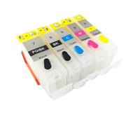 GSwReJ 5PK Refillable Ink Cartridge Compatible With PGI7 PGI9 Cartridges Works With MX7600 IX7000 Printers Includes ARC Chips