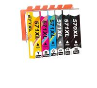 GSwReJ 6 Color Compatible Ink Cartridge Set For MG7750 MG7751 MG7752 MG7753 TS8050 TS8051 With PGI 570 CLI 571 PGI-570BK