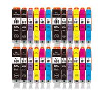 GSwReJ 6 Color Compatible Ink Cartridges For 680 681 PGI-680 CLI-681 For TR8660 TR7560 TR8560 TS6160 Printers(4SET)