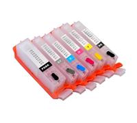 GSwReJ 6 Color Refillable Ink Cartridge Compatible With G6360 MG7160 Printer Featuring ARC Chip