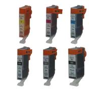 GSwReJ 6 Pack Compatible Ink Cartridge PGI-225 CLI-226 For Series And MX Series Printers(225BK 226BK C M Y GY)