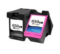 GSwReJ 650XL Ink Cartridge Replacement Compatible With 650 XL For Deskjet 1015 1515 2515 2645 3510 4518 4645 Printers(2pcs)