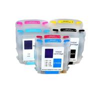 GSwReJ 69ml 28ml 6 Color Refillable Ink Cartridge With Auto Reset Chip Compatible With 84 85 For Part Number 69ml 28ml Use With Designjet 30 90 130 Printer