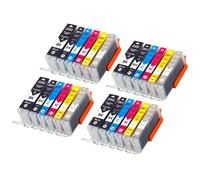 GSwReJ 6PCS Compatible Ink Cartridges For Printers PGI250 CLI251 For MG5420 MG5422 MG5520 MG6320 MG6420 MG7120(4Set 24PCS)