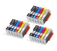 GSwReJ 6PCS Compatible Ink Cartridges For Printers PGI250 CLI251 For MG5420 MG5422 MG5520 MG6320 MG6420 MG7120(3Set 18PCS)