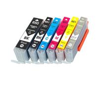 GSwReJ 6X CLI651 PGI650 Compatible Ink Cartridge Replacement For IP7260 MG5460 MX726 MX926 MG6460 MG5560 Printers Works With PGI650XL Chipped Cartridges
