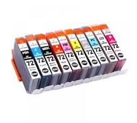 GSwReJ 72 PGI 72 PGI-72 PGI72 10Color Ink Cartridge Set Compatible With Pro 10 Pro-10 PRO-10S 10S Printers Alternative To Inkjet Printer Supplies(1 Set (All 10PCS))