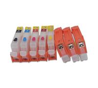GSwReJ 8 Color Refillable Ink Cartridges With Auto Reset Chips Compatible With PRO9000 Series Printers