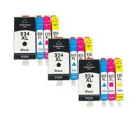 GSwReJ 8 Pack 934XL 935XL Compatible Ink Cartridges For Officejet Pro Printers 6230 6830 6835 6812 6815 6820(3set 12PK)
