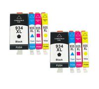 GSwReJ 8 Pack 934XL 935XL Compatible Ink Cartridges For Officejet Pro Printers 6230 6830 6835 6812 6815 6820(2set 8PK)