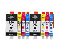 GSwReJ 8 Piece Compatible Ink Cartridge Set For Officejet 6000 6500 7000 7500 Printers Ink Replacement For 920 XL Series(2SET)