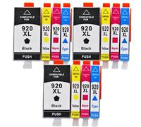 GSwReJ 8 Piece Compatible Ink Cartridge Set For Officejet 6000 6500 7000 7500 Printers Ink Replacement For 920 XL Series(3SET)