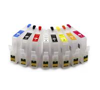 GSwReJ 8Color Refillable Ink Cartridge Set With ARC Chip Compatible With P400 And T3240 Series