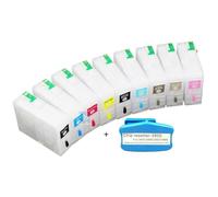 GSwReJ 9pcs Compatible Refillable Ink Cartridges For PRO3800 With Auto Reset Chip 80ml T5801