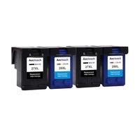 GSwReJ Aecteach Compatible 27XL 28XL Ink Cartridge Set For Deskjet Printers Models 3320 3325 3420 3535 3550 3650 3744(2BK2C)