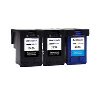 GSwReJ Aecteach Compatible 27XL 28XL Ink Cartridge Set For Deskjet Printers Models 3320 3325 3420 3535 3550 3650 3744(2BK1C)
