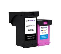 GSwReJ Aecteach Compatible Ink Cartridge Replacement For 140 141 For Photosmart Printers C4283 C4583 C4483 C5283 D5363 D4263(1 Black 1 Color)