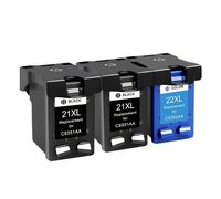 GSwReJ ALIZEO 21 Ink Cartridge Compatible With 21XL 21 22 XL For Deskjet F2180 F2200 F2280 F4180 F300 F380 D2300 Printers(3 Pcs)