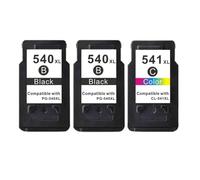 GSwReJ ASW 540XL 541XL Compatible Ink Cartridges For PG 540 CL 541 Compatible With MG3150 MG3550 MG4250 MG3250 MG3255 MG4150 Printers(2Black 1Color)