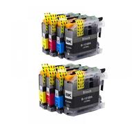 GSwReJ Compatible 16PK Ink Cartridge Set For LC123 LC121 Printers MFC-J4510DW MFC-J4610DW MFC-J4410DW MFC-J4710DW(2set 8PK)