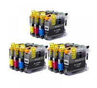 GSwReJ Compatible 16PK Ink Cartridge Set For LC123 LC121 Printers MFC-J4510DW MFC-J4610DW MFC-J4410DW MFC-J4710DW(3set 12PK)