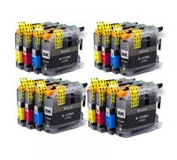 GSwReJ Compatible 16PK Ink Cartridge Set For LC123 LC121 Printers MFC-J4510DW MFC-J4610DW MFC-J4410DW MFC-J4710DW(4set 16PK)