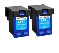 GSwReJ Compatible 27XL 28XL Ink Cartridge Replacement For Deskjet Printers 3320 3325 3420 3535 3550 3650 3744(2Pk Color)