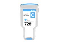 GSwReJ Compatible 300ML Ink Cartridge For 728XL Matte Black For DesignJet T730 T830 Printer Dye Ink(Cyan)
