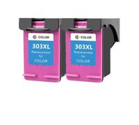GSwReJ Compatible 303XL Ink Cartridge Replacement For 303 For Photo 6220 6230 6232 6234 7130 7134 7830 Printers(2PCS Color)