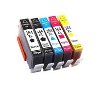 GSwReJ Compatible 364XL Ink Cartridge For 3070A 3520 3522 3524 And Officejet Printers 4620 4610 4622(2BK 1C 1Y 1M)
