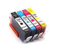 GSwReJ Compatible 364XL Ink Cartridge For 3070A 3520 3522 3524 And Officejet Printers 4620 4610 4622(1BK 1C 1Y 1M)