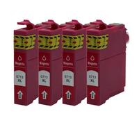 GSwReJ Compatible 4 Pack Magenta Ink Cartridges For Various Printers Including SX218 SX515W SX400 SX200 SX610FW BX3450F D92 D120 DX4000 DX4050 DX4400 DX4450 DX5000