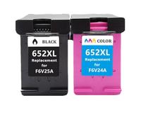 GSwReJ Compatible 652XL Ink Cartridge For Deskjet 1115 1118 2135 2136 2138 3635 3636 3835 4535 Printer(1 BK 1 Color)