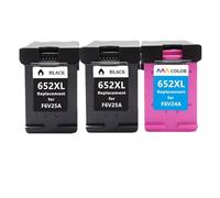 GSwReJ Compatible 652XL Ink Cartridge For Deskjet 1115 1118 2135 2136 2138 3635 3636 3835 4535 Printer(2 BK 1 Color)