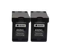 GSwReJ Compatible 652XL Ink Cartridge Replacement For Deskjet Printers Model 1115 1118 2135 2136 2138 3635 3636 3835 4535(2Black)