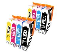 GSwReJ Compatible 655XL Ink Cartridges For Deskjet 5525 6520 6525 6625 3525 4615 Printers(8 Pcs)