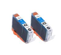 GSwReJ Compatible 8Color CLI-42 CLI42 Color Inkjet Ink Cartridge With Chip For Pro-100 Pro-100S 100S Printer(2PCS C-42 C)
