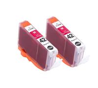 GSwReJ Compatible 8Color CLI-42 CLI42 Color Inkjet Ink Cartridge With Chip For Pro-100 Pro-100S 100S Printer(2PCS C-42 M)
