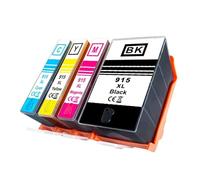 GSwReJ Compatible 915 XL 915XL Refillable Ink Cartridge For OfficeJet Pro 8015 8025 8020 8010 8020 8018 8022 8028(1 SET(4PC))