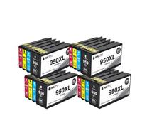 GSwReJ Compatible 950 951 Ink Cartridges For Officejet Pro 8100e 8600 8610 8620 8630 8640 8660 8615 8625 Dye Ink(950XL 4SET)