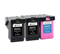 GSwReJ Compatible ALIZEO 664 XL Ink Cartridge Replacement For 664XL Deskjet Printers Models 1115 2135 2675 3635 3775 4536 4538 5075(3pcs)
