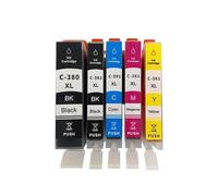 GSwReJ Compatible BCI-380 BCI-381 Ink Cartridge For PIXUS TR9530 TR703a TS7430 TR8630a Printers(1Set 5pcs)