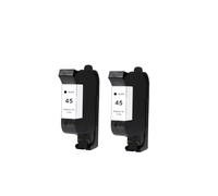 GSwReJ Compatible Black Ink Cartridge 51645A For 45 Plotters Replacement For 45 720C 712 712C(2pcs 45BK)