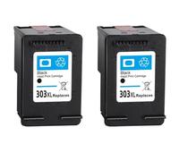 GSwReJ Compatible Black Ink Cartridge For 303XL For Use With Photo 6220 6222 6230 6232 6234 6252 6255 7120 7130 7134 7155 Inkjet Printers(2Bk)