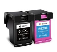 GSwReJ Compatible CRTBOTW 652XL Ink Cartridge Replacement For Use With 652 Deskjet 1115 1118 2135 2136 3635 3636 3835 4535 Printers(2pcs)