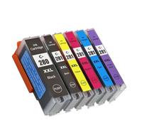 GSwReJ Compatible Datasonic PGI-280 XXL CLI-281 XXL Ink Cartridge For TS8120 TS9120 TS9520 T9521(CLI-281C-6PCS)